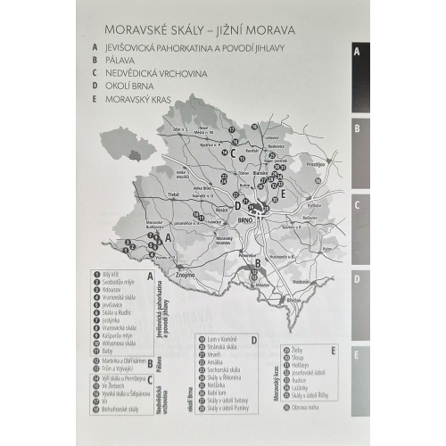 Moravské skály T. 3. - MAPA